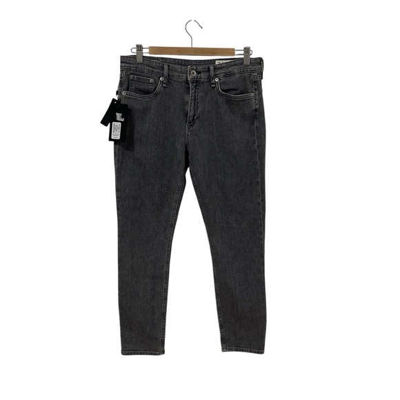 NWT Rag & Bone Cate midrise skinny ankle jeans in gray (Colby) size 29 - Picture 5 of 10